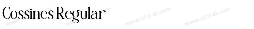 Cossines Regular字体转换 Cossines Regular字体转换